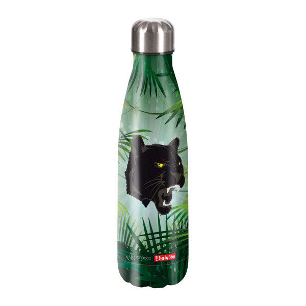 Step by Step Isolierte Edelstahl-Trinkflasche "Wild C