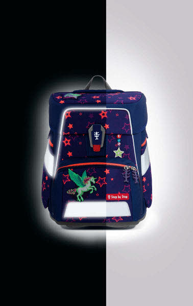 Step by Step SPACE SHINE Schulranzen-Set "Pegasus Nig Space