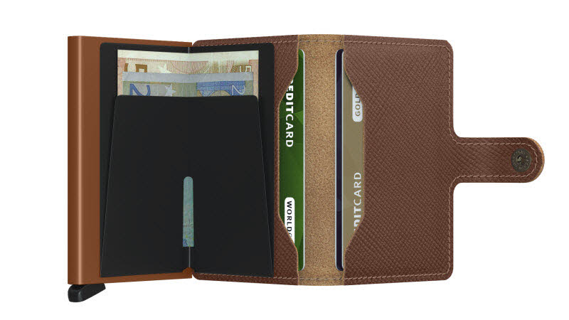 Secrid Miniwallet Saffiano Caramel